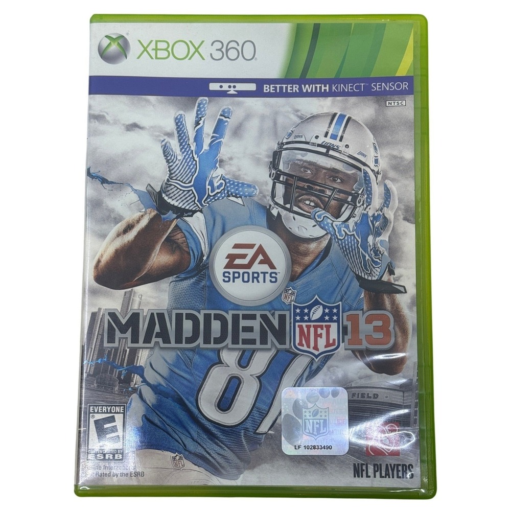 Madden NFL 13 Microsoft Xbox 360 EA Sports Football Game Calvin Johnson Cover‎